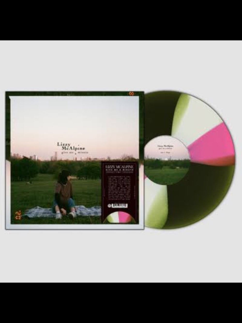 Lizzy McAlpine Give Me A Minute Vertigo Vinyl Exclusive Pink and Green Vinyl LP